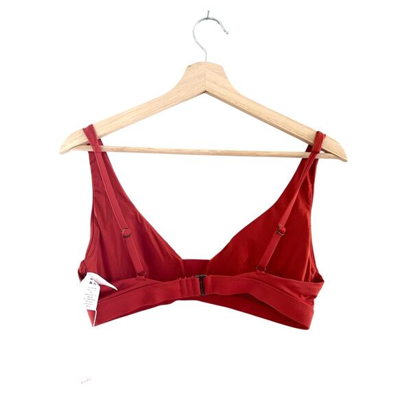 Andie Swim the Tahiti Bikini Top in Chili Pepper Red S NWT - Picture 6 of 7